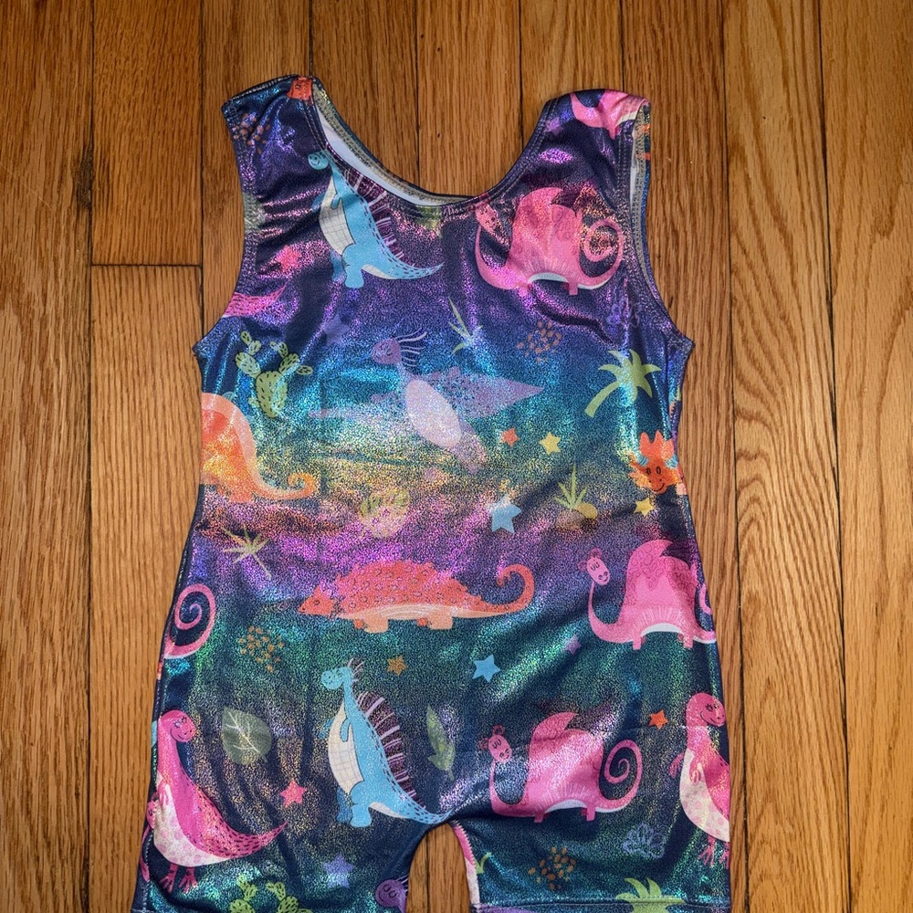 SHEIN Colorful Dinosaur Print Bodysuit